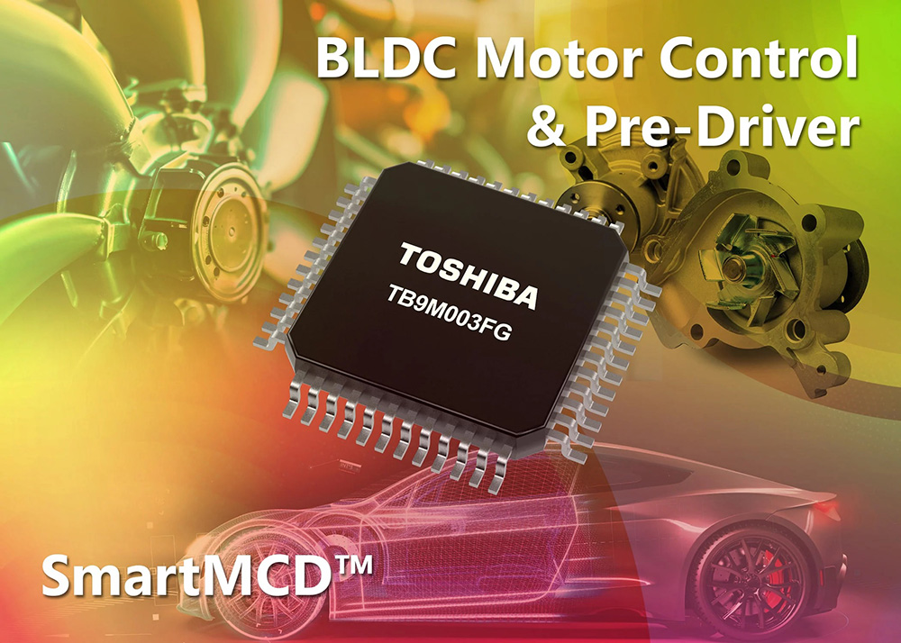 Vehículos eléctricos cargados |  Toshiba presenta el controlador IC de management de motor con microcontrolador y controlador de puerta integrados