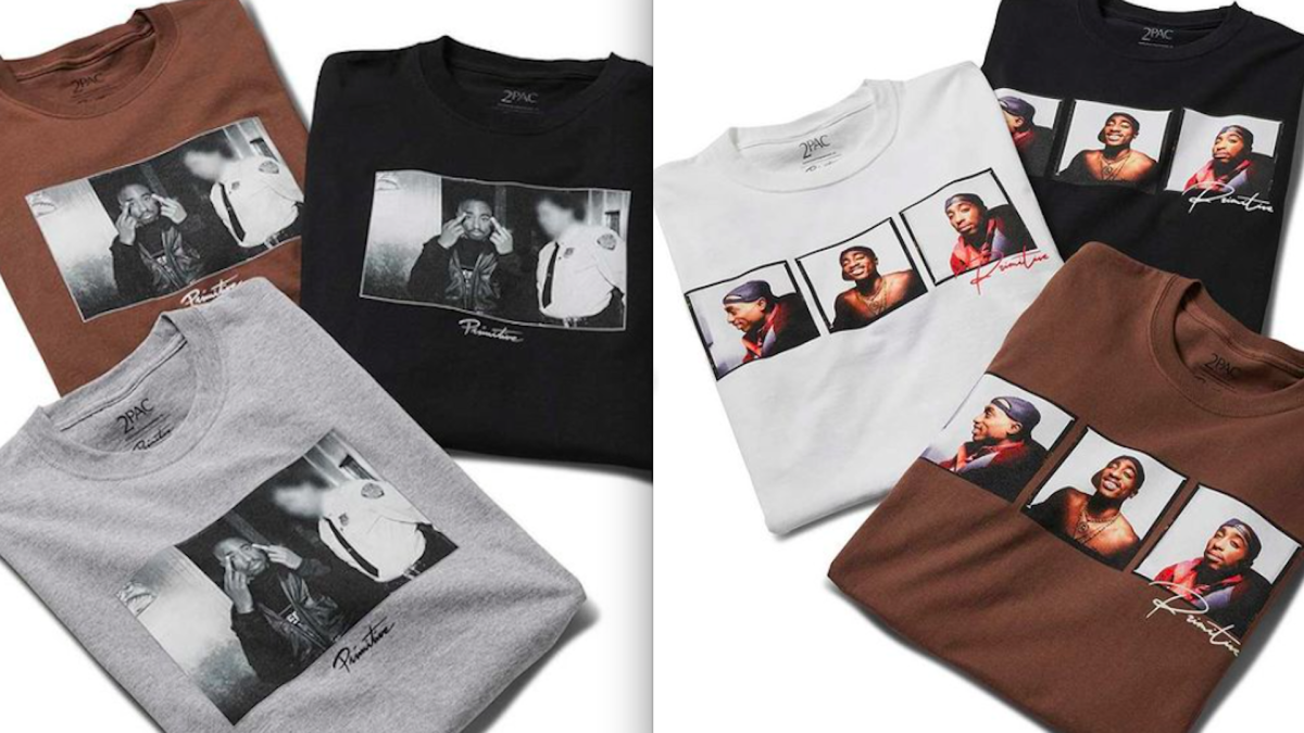 Primer vistazo: Primitive adelanta nueva colección de ropa de Tupac que se lanzará este jueves