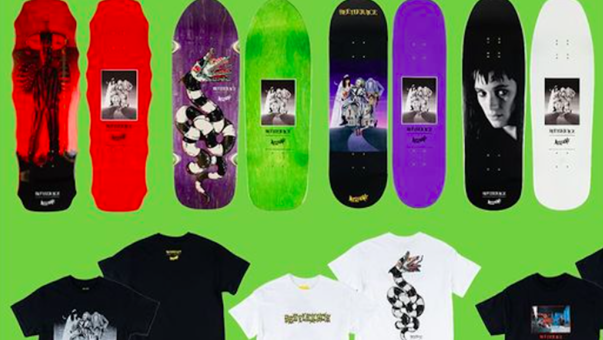 Dígalo tres veces: la colaboración de Welcome Skateboards y Beetlejuice ya está aquí oficialmente