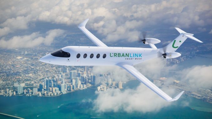 Eviation suministrará a UrbanLink Air Mobility 10 aviones Alice totalmente eléctricos