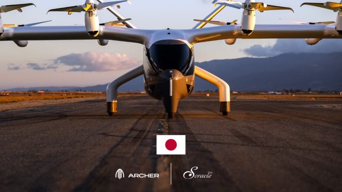 Soracle de Japón comprará hasta 100 eVTOL Archer Midnight para conectar las principales ciudades de Japón